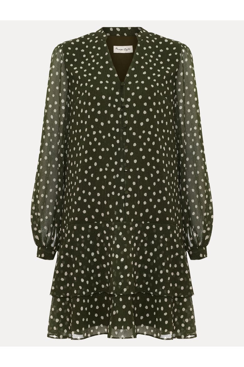 Alma Printed Swing Dress, Alternate, color, Green