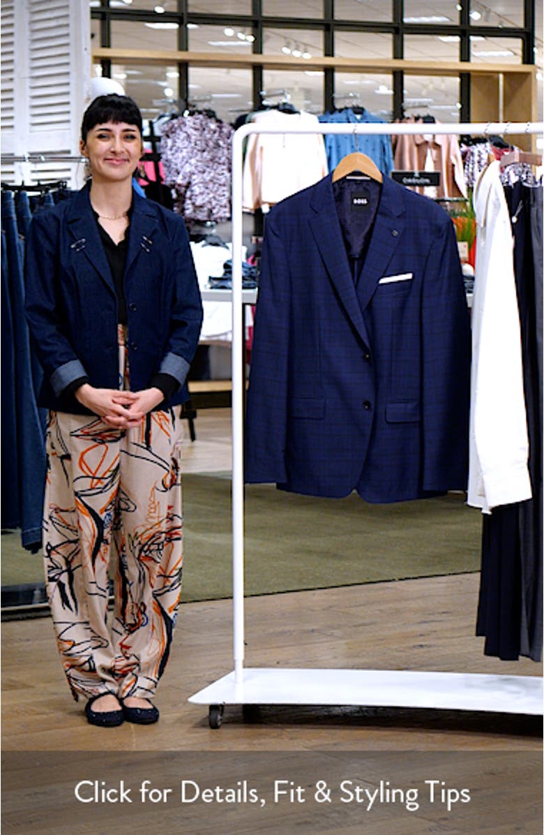 Hutson Slim Fit Plaid Wool Sport Coat, sales video thumbnail