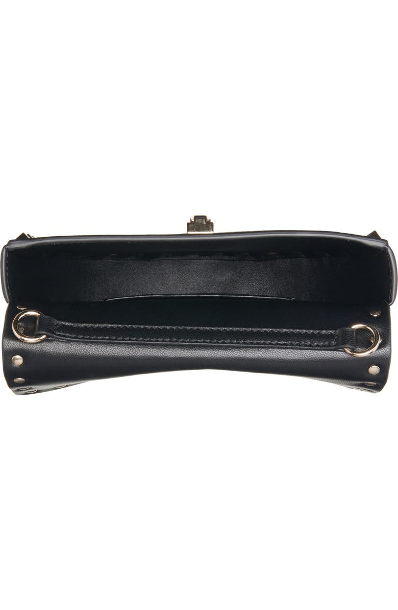Valentino Garavani Mini Rockstud Leather Saddle Crossbody Bag, Alternate, color,