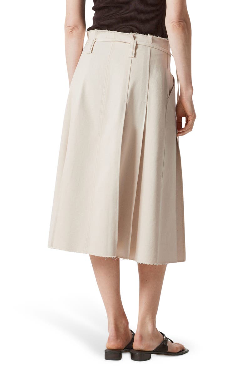 & Other Stories Paperbag Waist Cotton Skirt, Alternate, color,