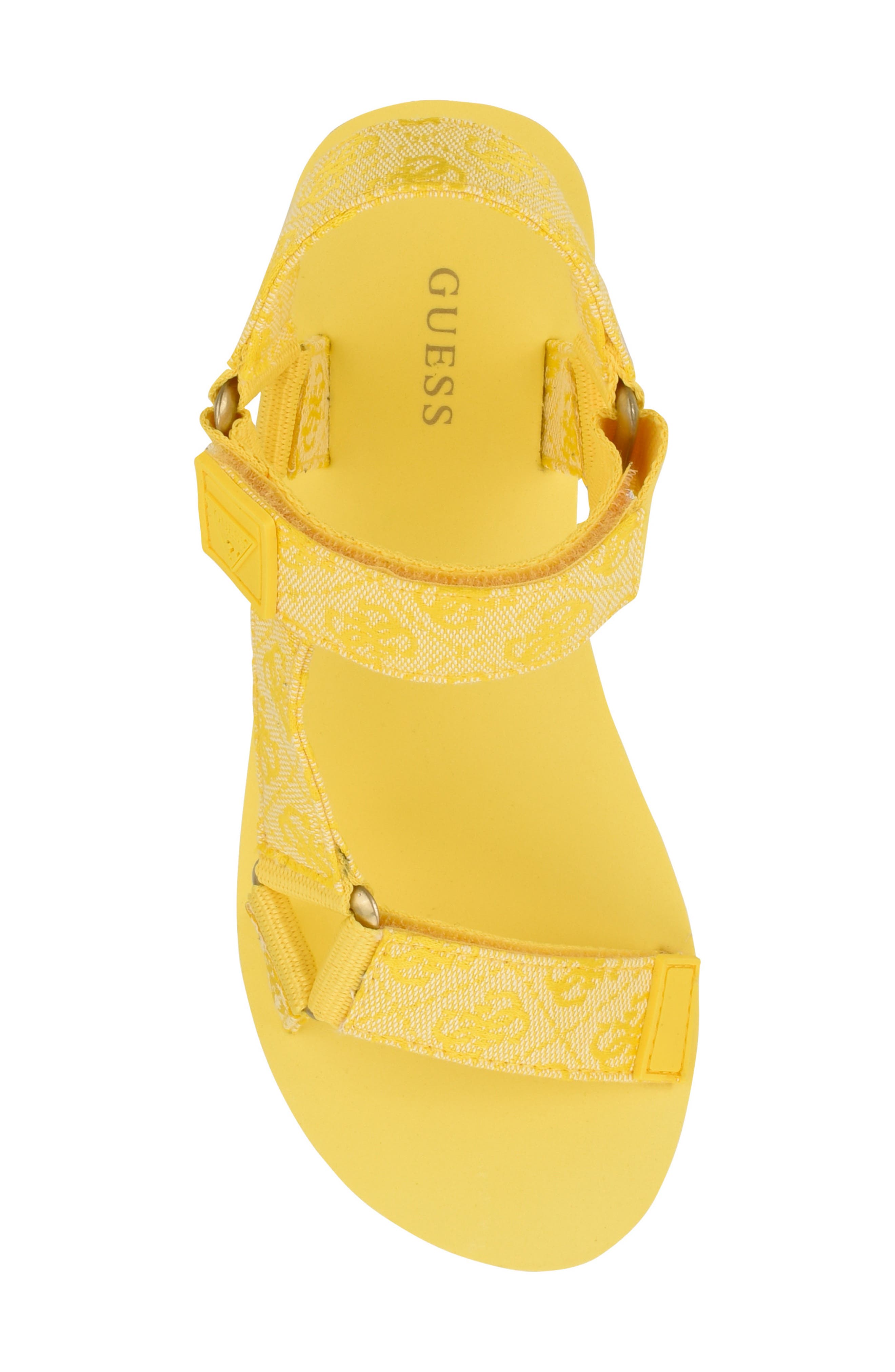 GUESS Avin Platform Sandal, Alternate, color, Yellow