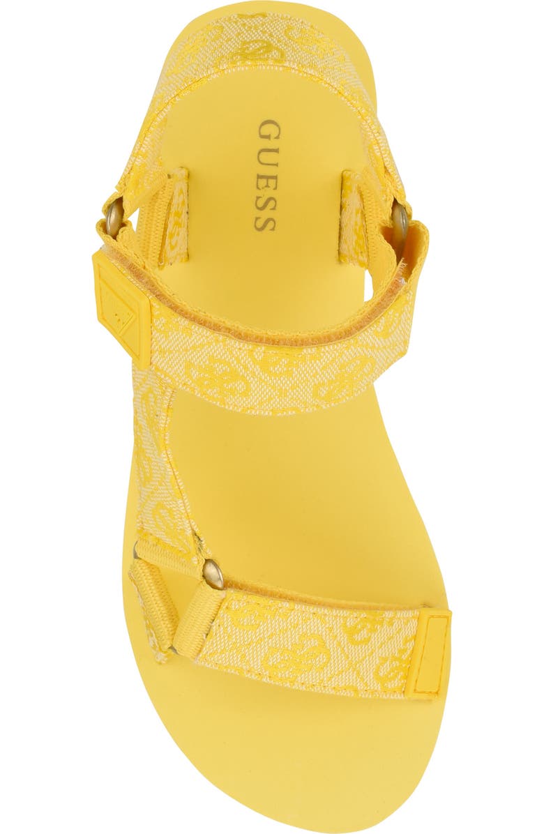 GUESS Avin Platform Sandal, Alternate, color, Yellow