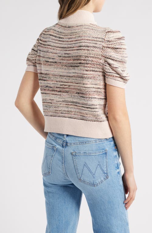 525 Shelby Ombre Mock Neck Sweater In Sand Dollar Multi