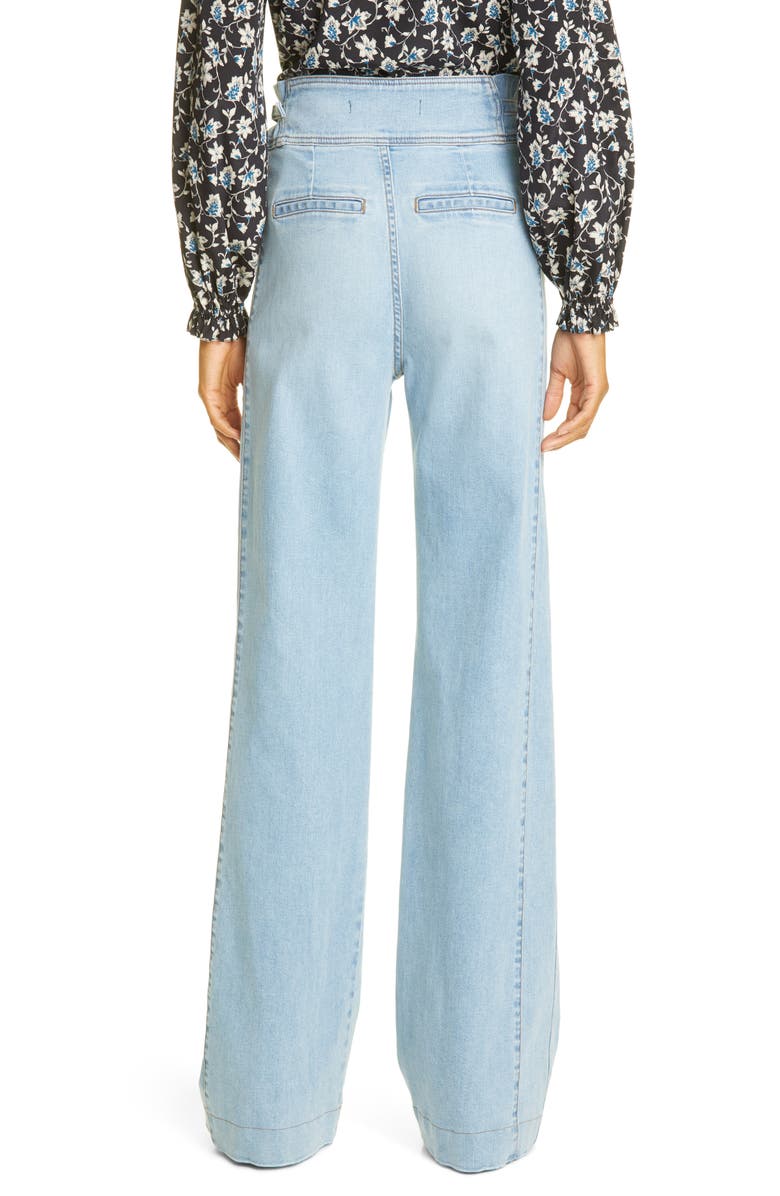Veronica Beard Vira Wide Leg Jeans, Alternate, color,