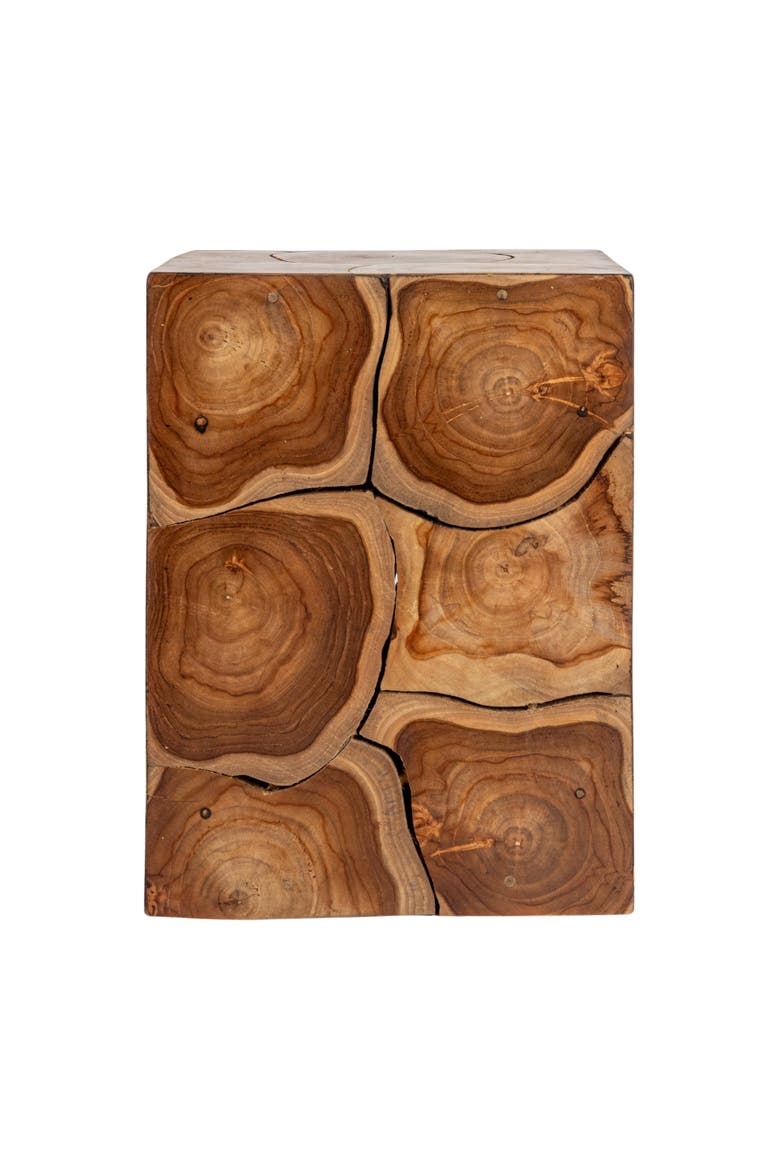 Square End Table, Alternate, color, Natural