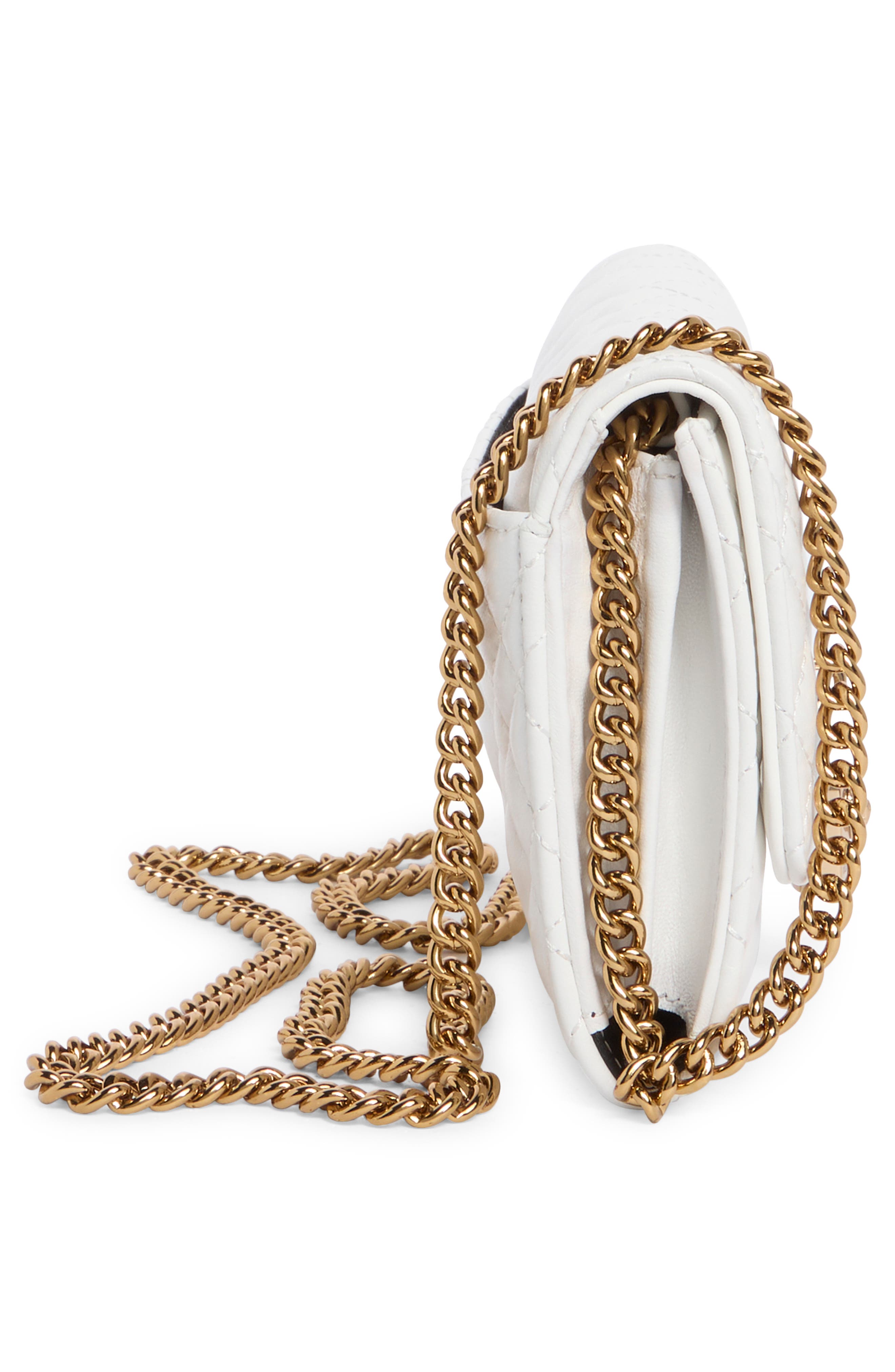Brixton Wallet on a Chain, Alternate, color, WHITE
