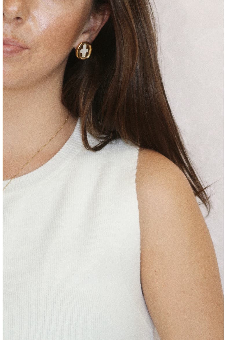 Stamp Coin Necklace, Alternate, color, Gold