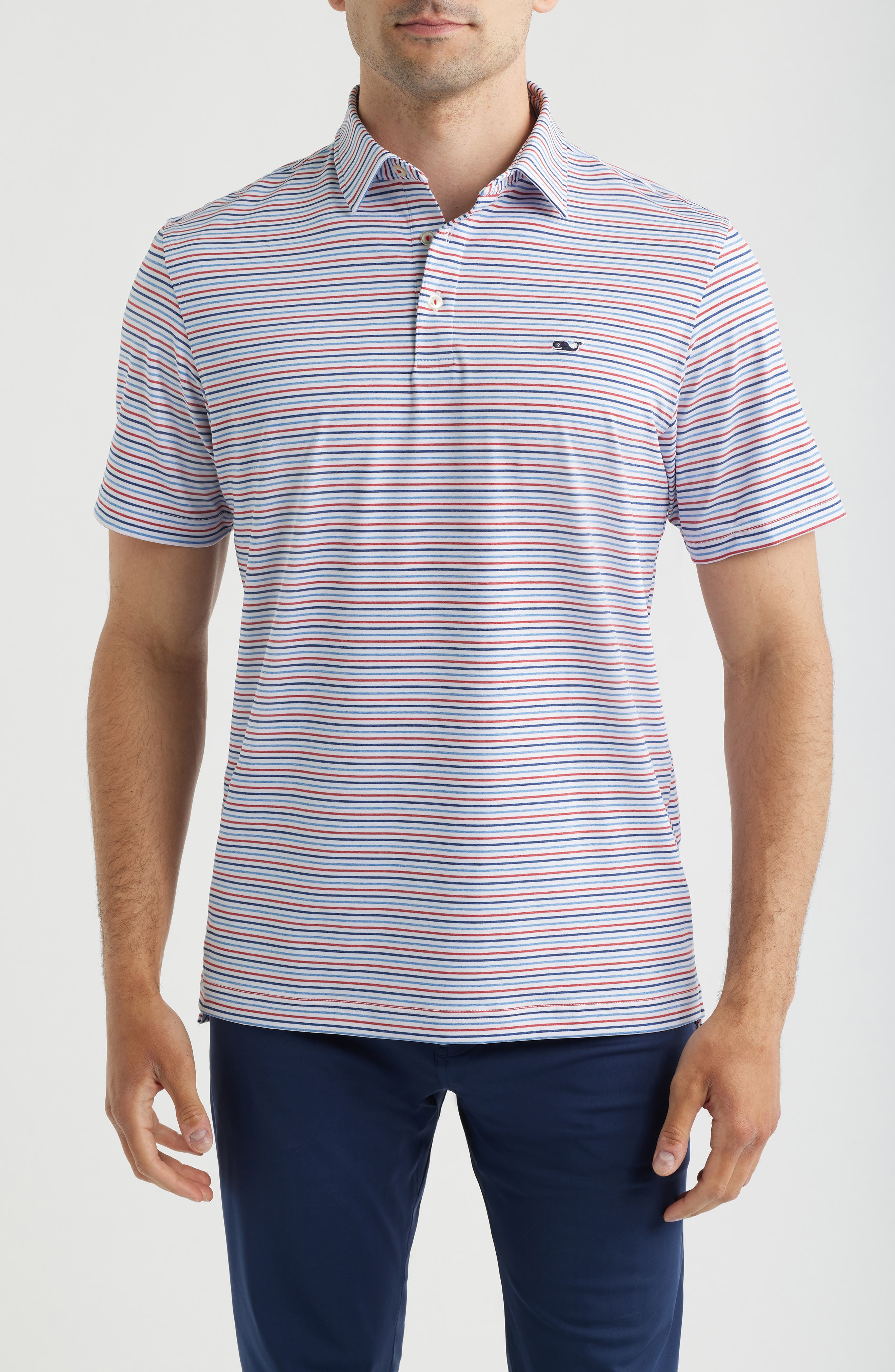 WHITE/HULL BLU/RED