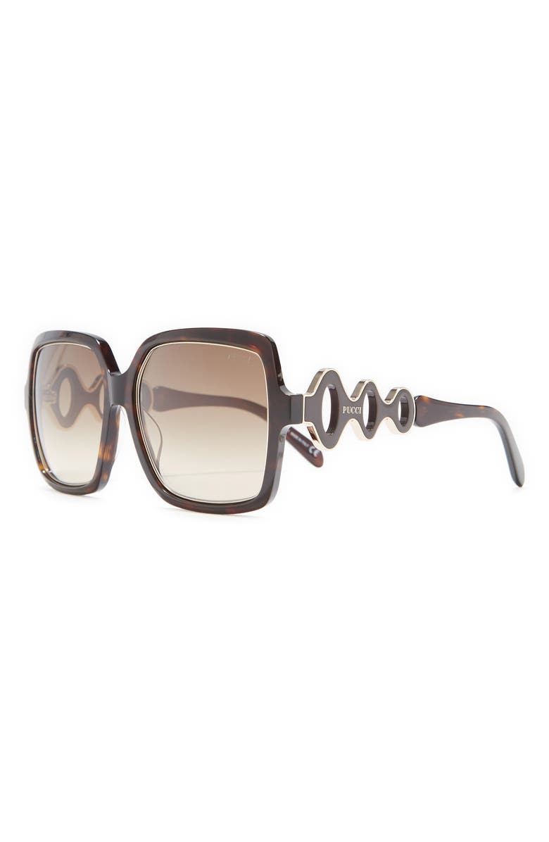 Emilio Pucci 56mm Square Sunglasses, Alternate, color,