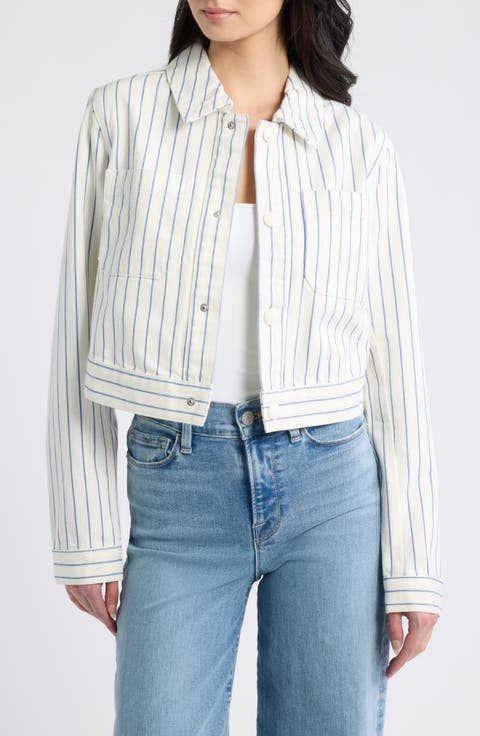 The Small Striped Denim Jacket
