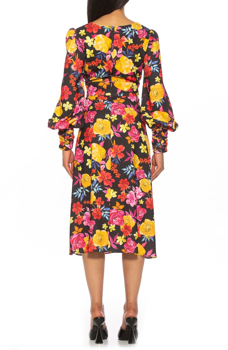 Alexia Admor Daria Bishop Sleeve Fit & Flare Dress, Alternate, color,