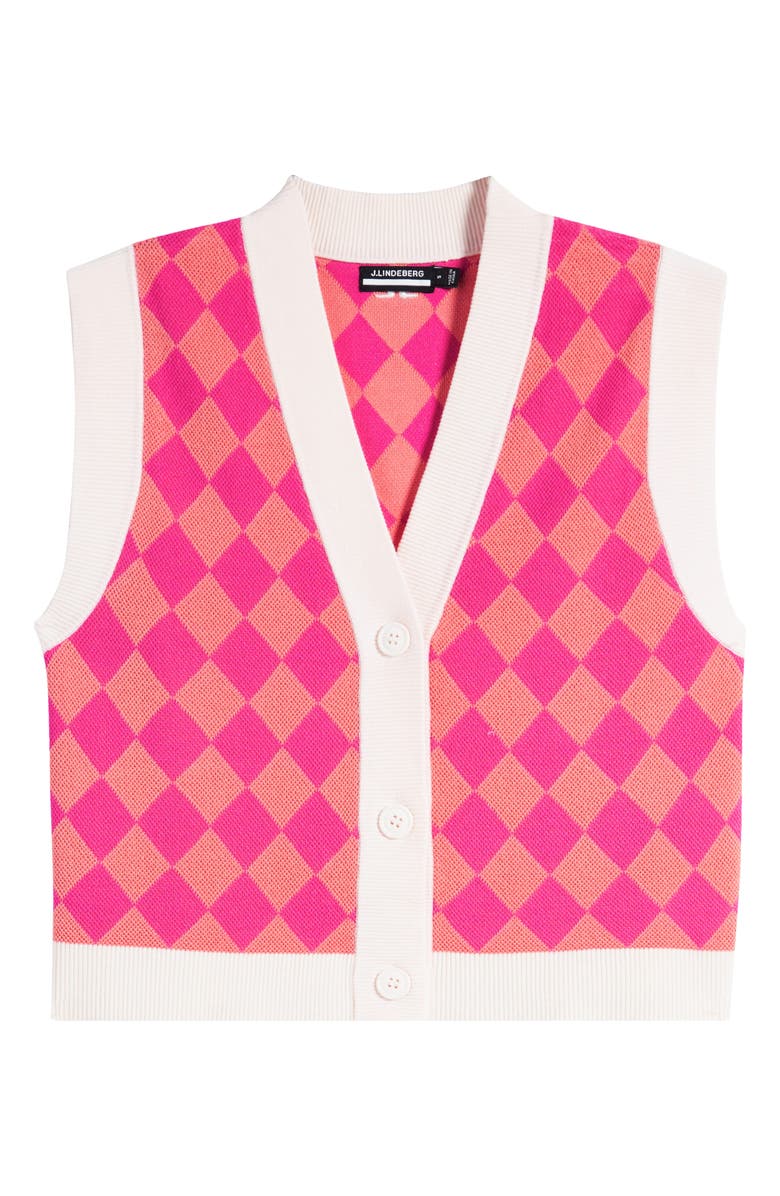 J. Lindeberg Petra Argyle Sweater Vest, Alternate, color, 