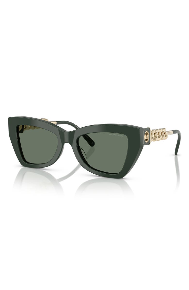 Michael Kors Montecito 52mm Cat Eye Sunglasses, Alternate, color, Green