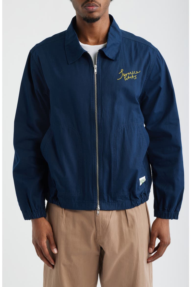 Twill Work Jacket, Alternate, color, DARK NAVY
