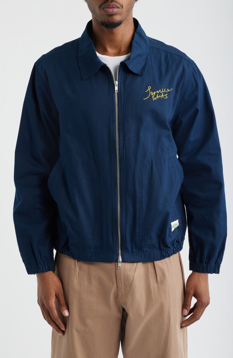 Service Works Twill Work Jacket, Alternate, color, Dark Navy