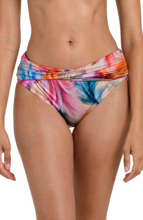 Feathered Impression Moderate Coverage Swim Bottoms
