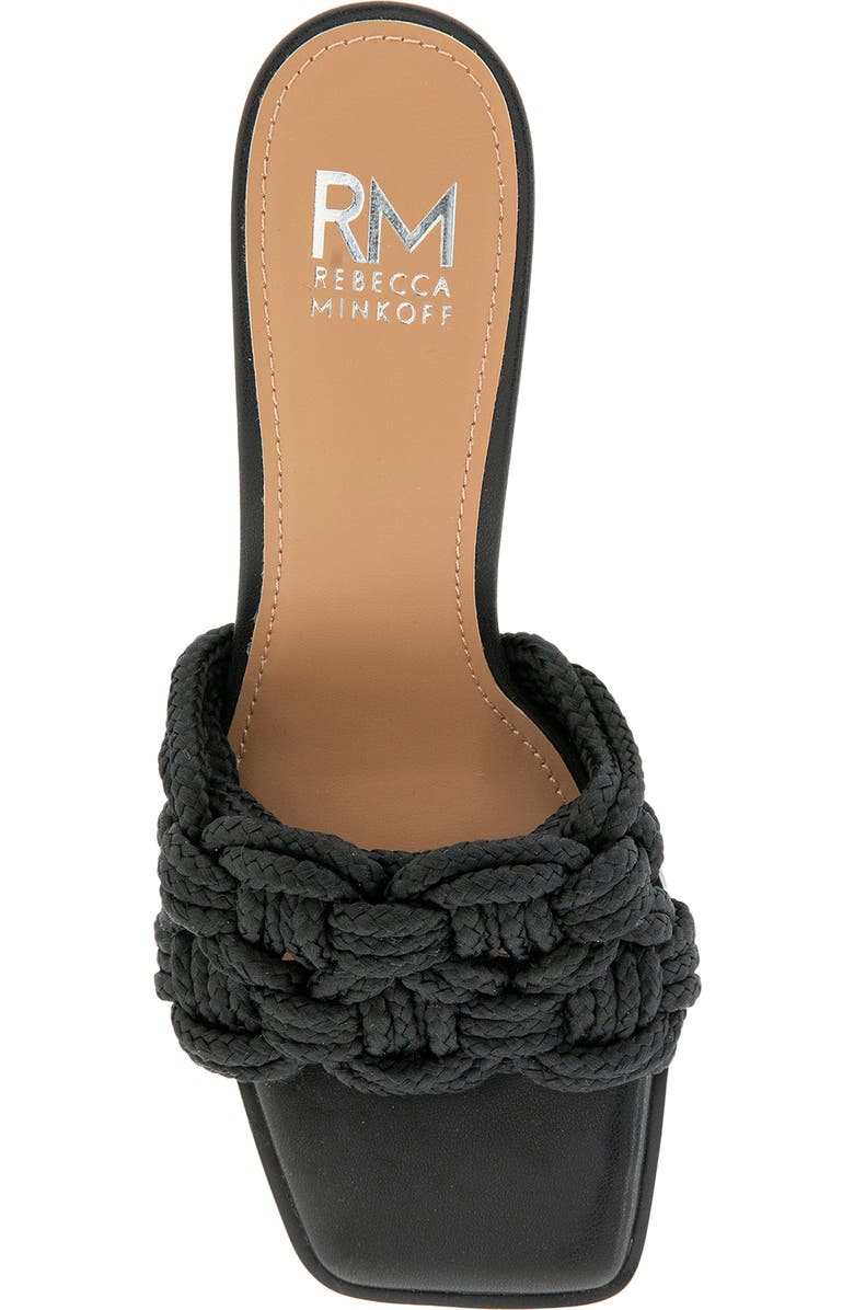 Rebecca Minkoff Fannie Rope Slide Sandal, Alternate, color, Black