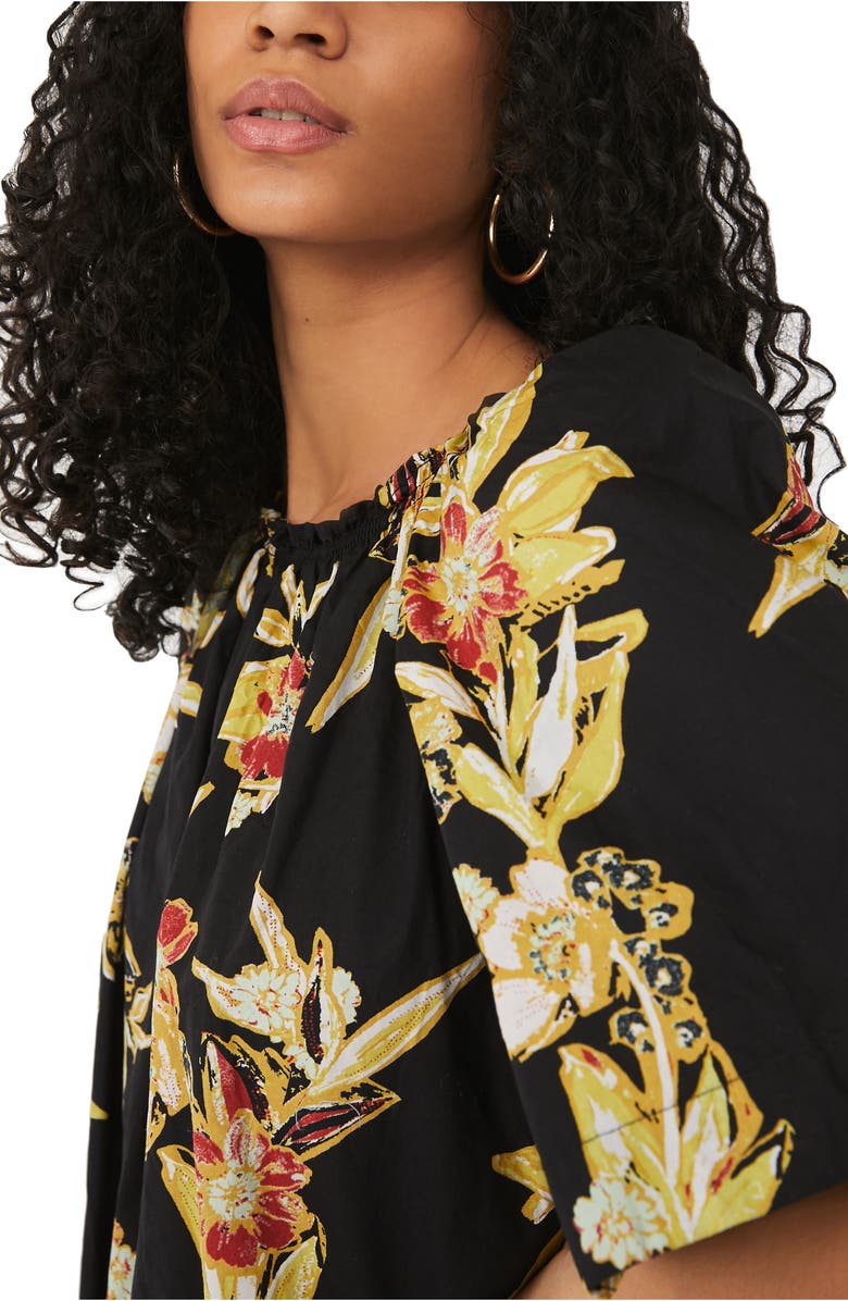 Free People Jodie Floral Cotton Tunic, Alternate, color, 