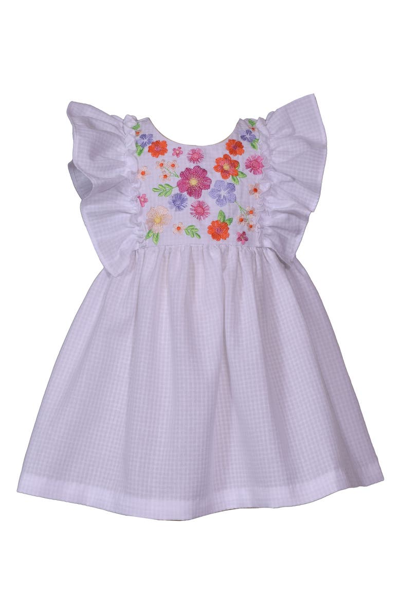 Iris & Ivy Floral Embroidered Dress, Main, color, 