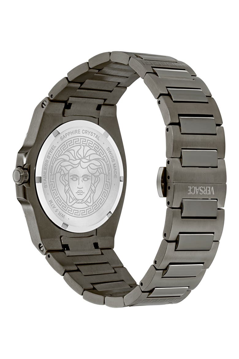 Tolomeo Bracelet Watch, 40mm, Alternate, color, GUNMETAL