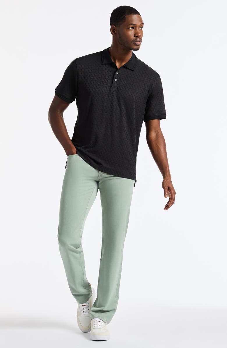 Robert Graham Elias Basket Weave Polo, Alternate, color, Black