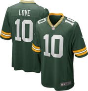 Nike Men's Nike Jordan Love Green Green Bay Packers Game Jersey