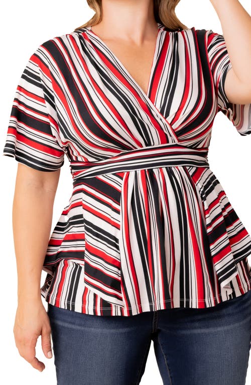 Shop Kiyonna Boulevard Stripe Knit Top