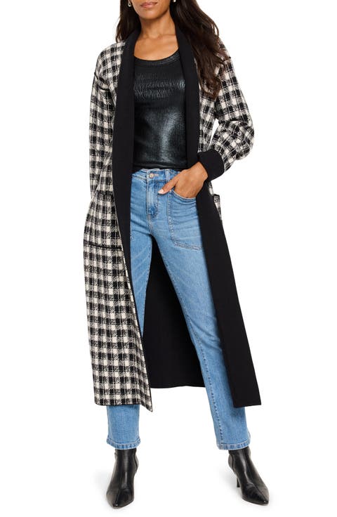Cool Nights Plaid Duster Jacket
