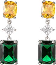 EYE CANDY LOS ANGELES Amelia Cubic Zirconia Drop Earrings