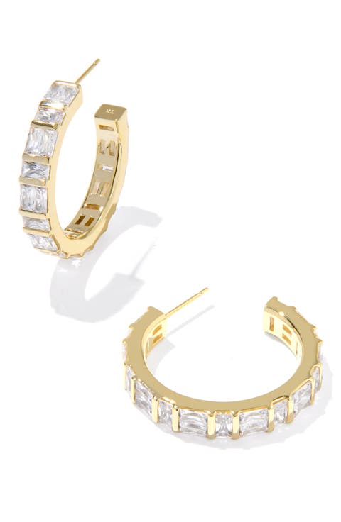 Jamie Crystal Hoop Earrings