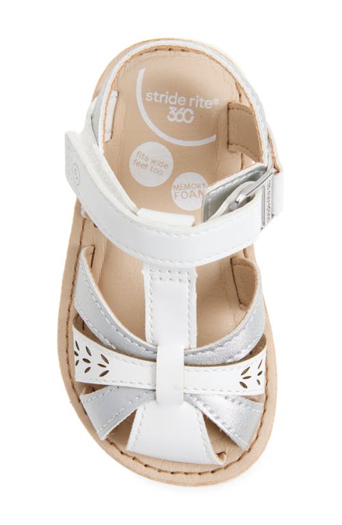 Shop Stride Rite Kids' Kehlani Laser Cut Sandal In White