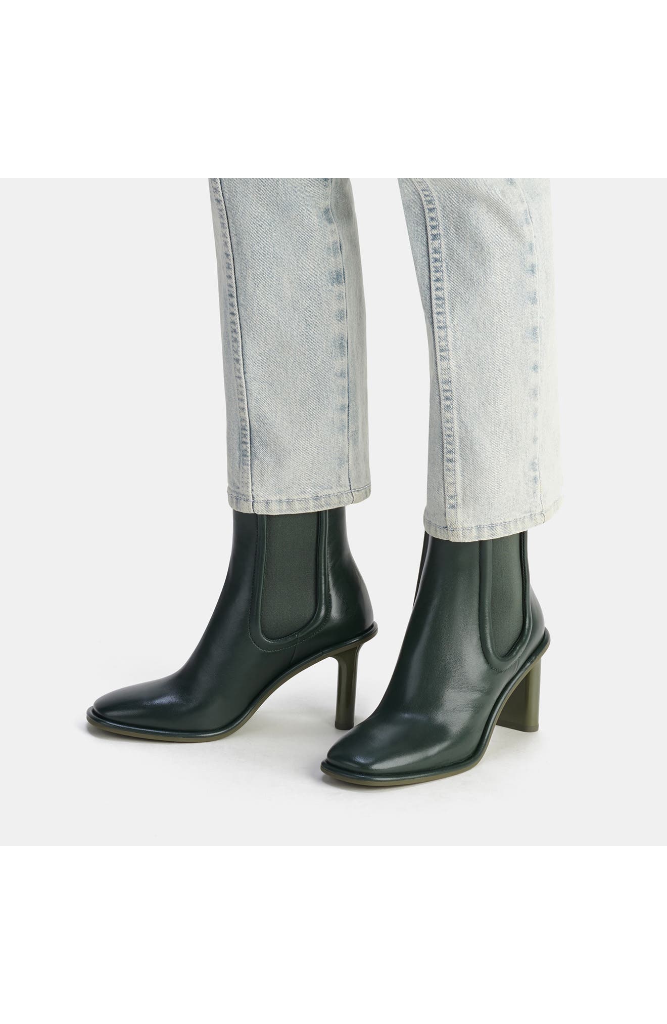 Geneva Chelsea Boot, Alternate, color, AMAZON GREEN