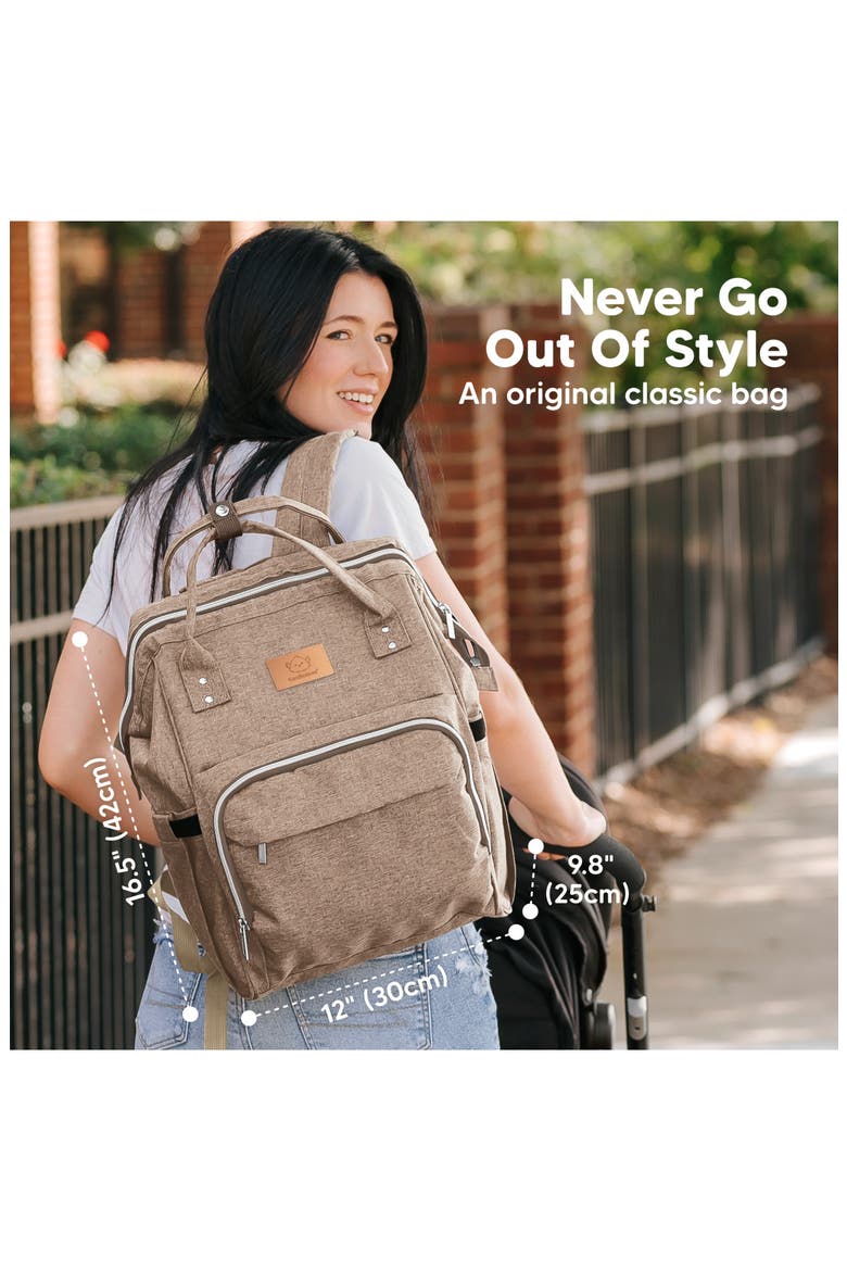Original Diaper Bag, Alternate, color, Coffee Brown