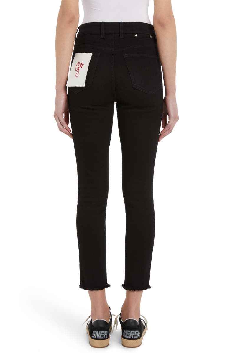 Golden Goose Stretch Cotton Skinny Jeans, Alternate, color, 