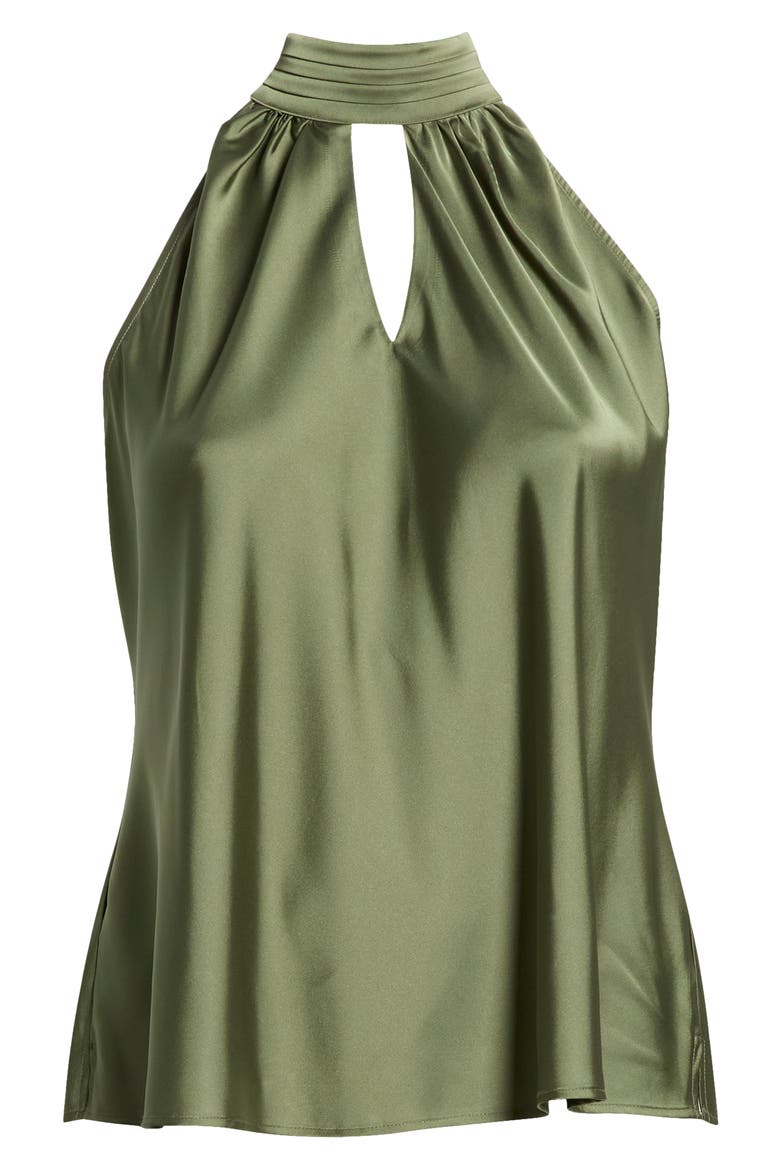Mock Neck Sleeveless Top, Alternate, color, AGAVE