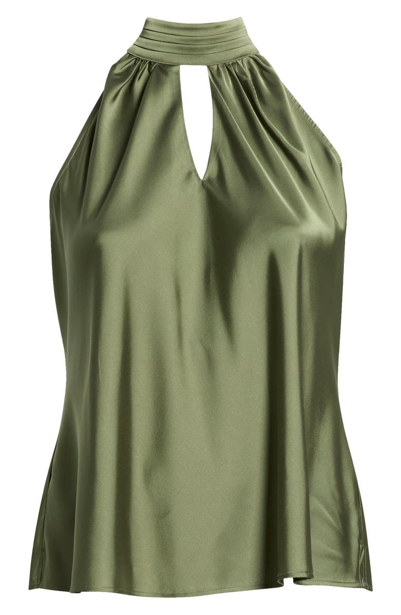 Tahari ASL Mock Neck Sleeveless Top, Alternate, color, Agave