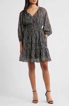 Julia Jordan Abstract Print Dress