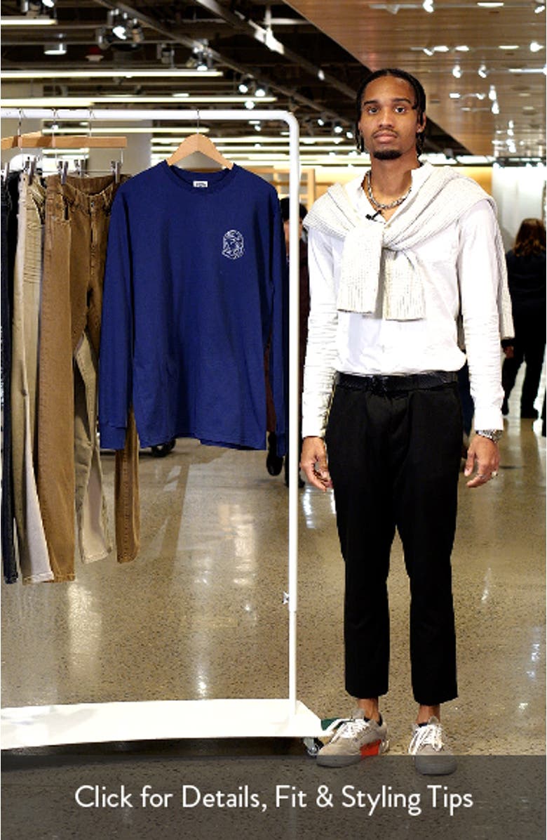 Line Helmet Long Sleeve Graphic T-Shirt, sales video thumbnail