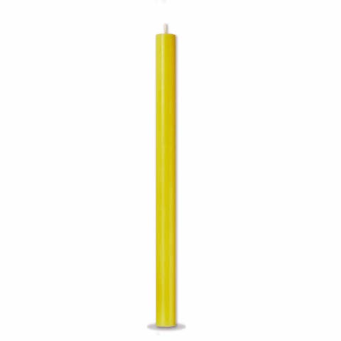 Color Studio Yellow Straight Taper Unscented Paraffin Candle