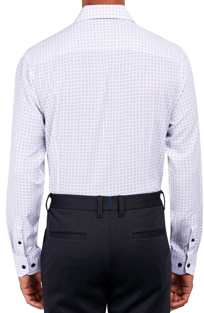 W.R.K Slim Fit Geometric Dot Performance Stretch Dress Shirt, Alternate, color, 