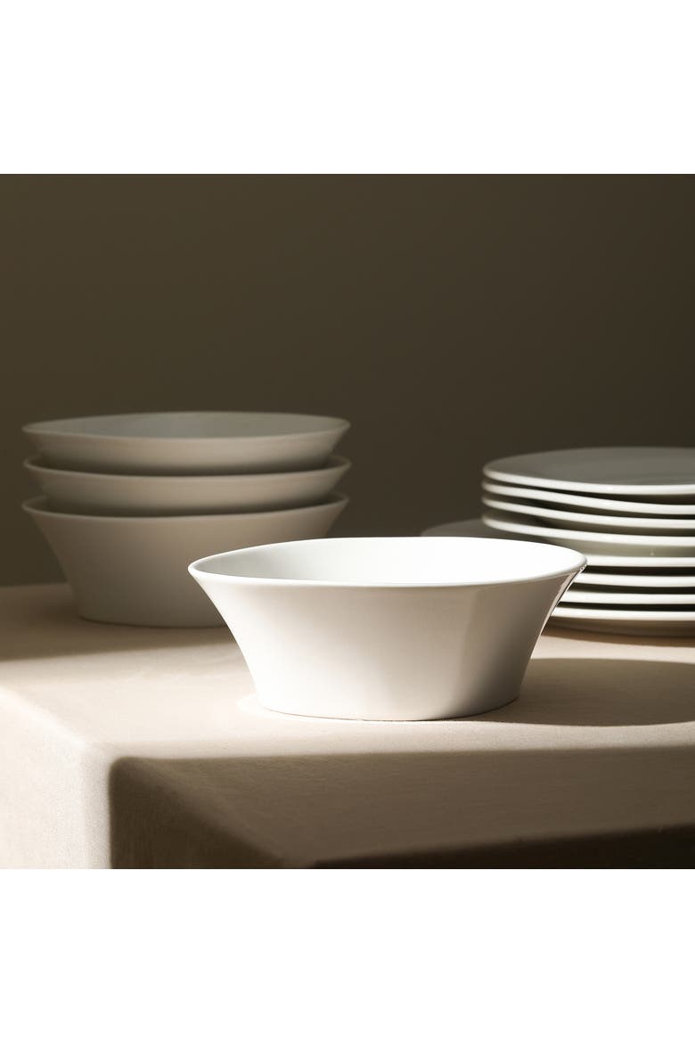 Quadro Porcelain 4-Piece Bowl Set, Alternate, color, White