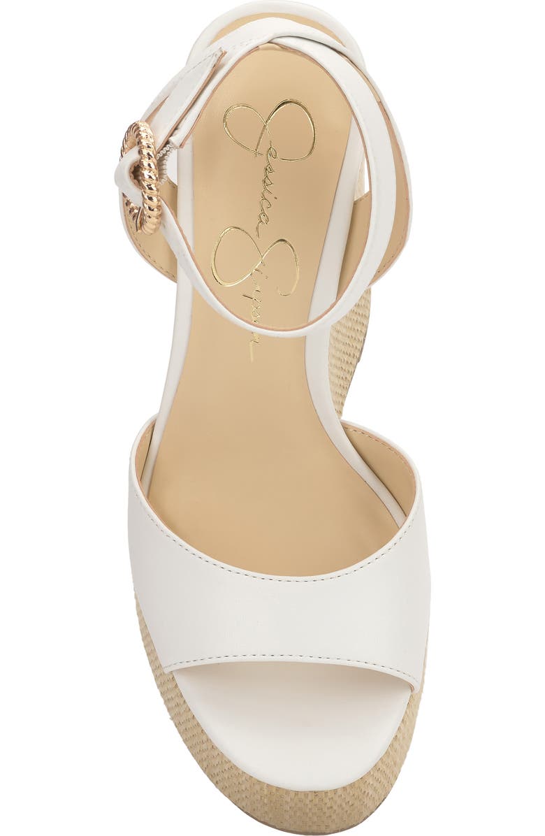 Jessica Simpson Kamindi Platform Wedge Sandal, Alternate, color, Bright White