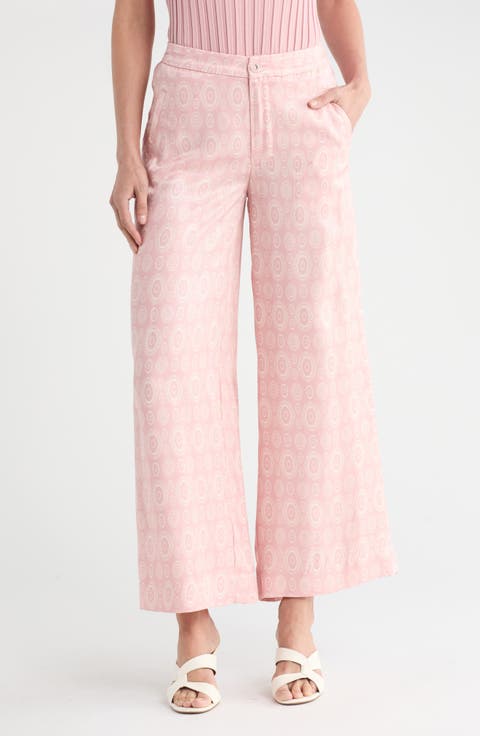 Printed Wide Leg Pants