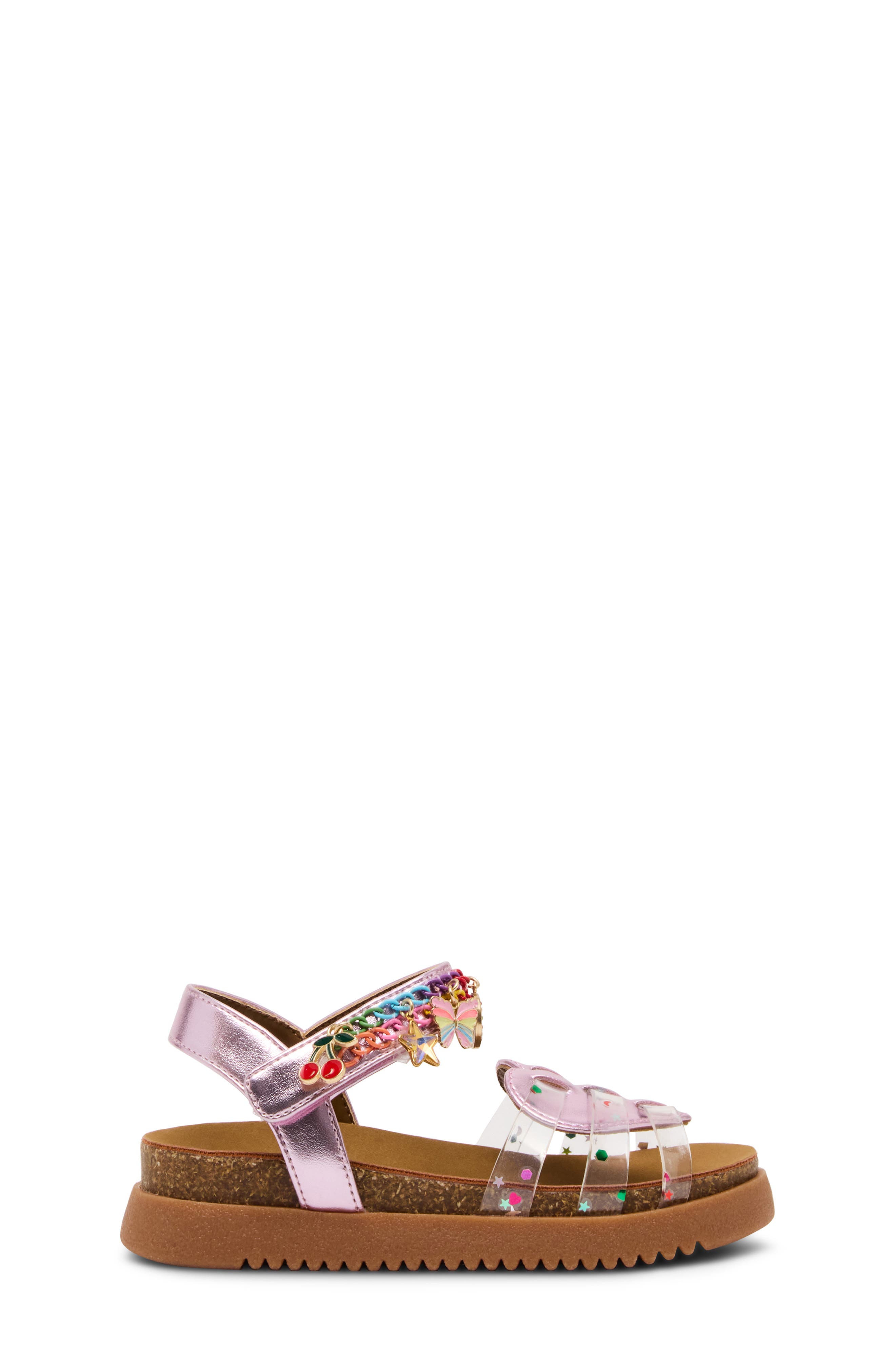 Steve Madden Kids' Comet Sandal, Alternate, color, Pink/ Clear Multi