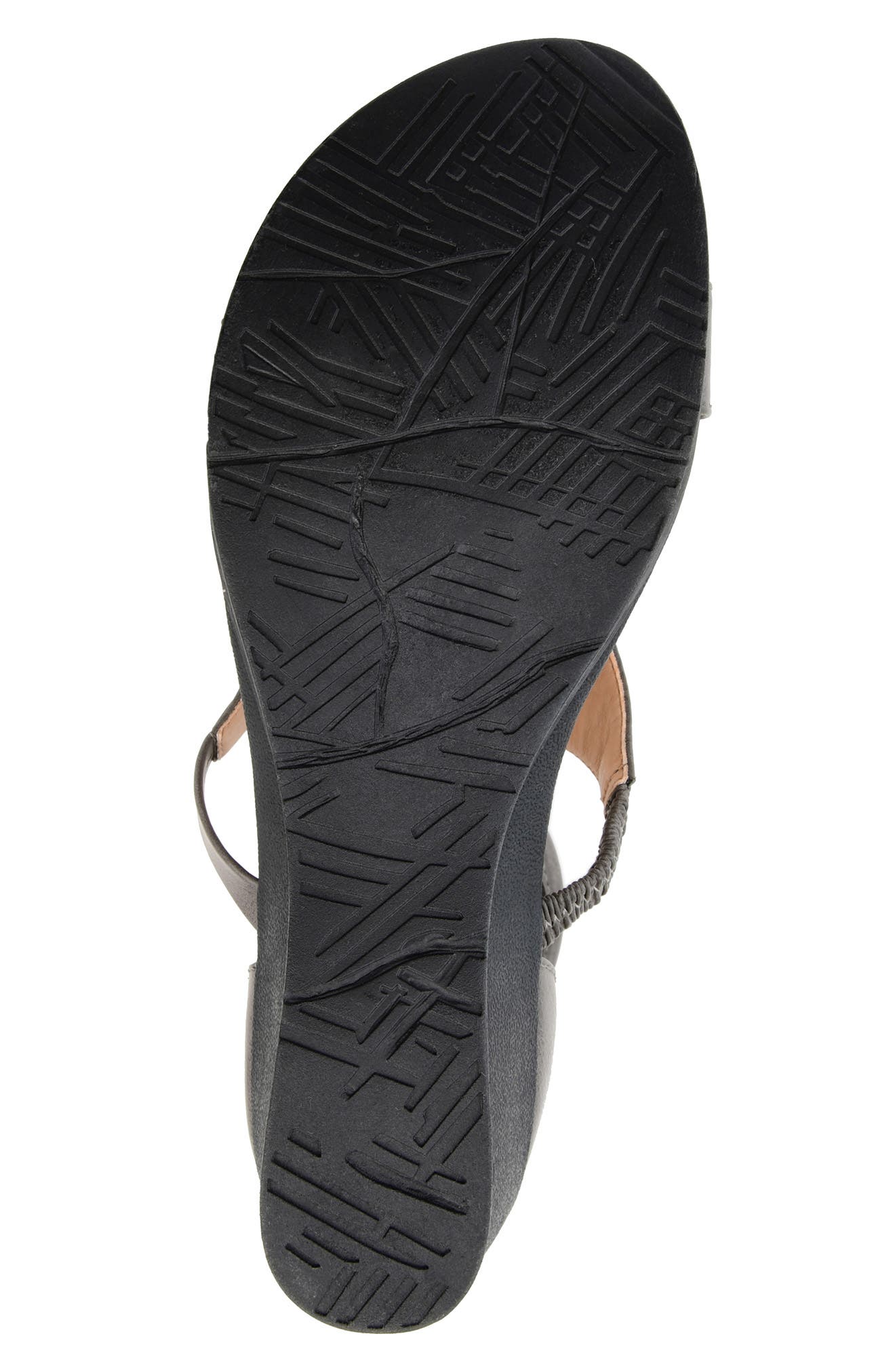 Journee Collection Trayle Wedge Sandal - Wide Width, Alternate, color, Grey