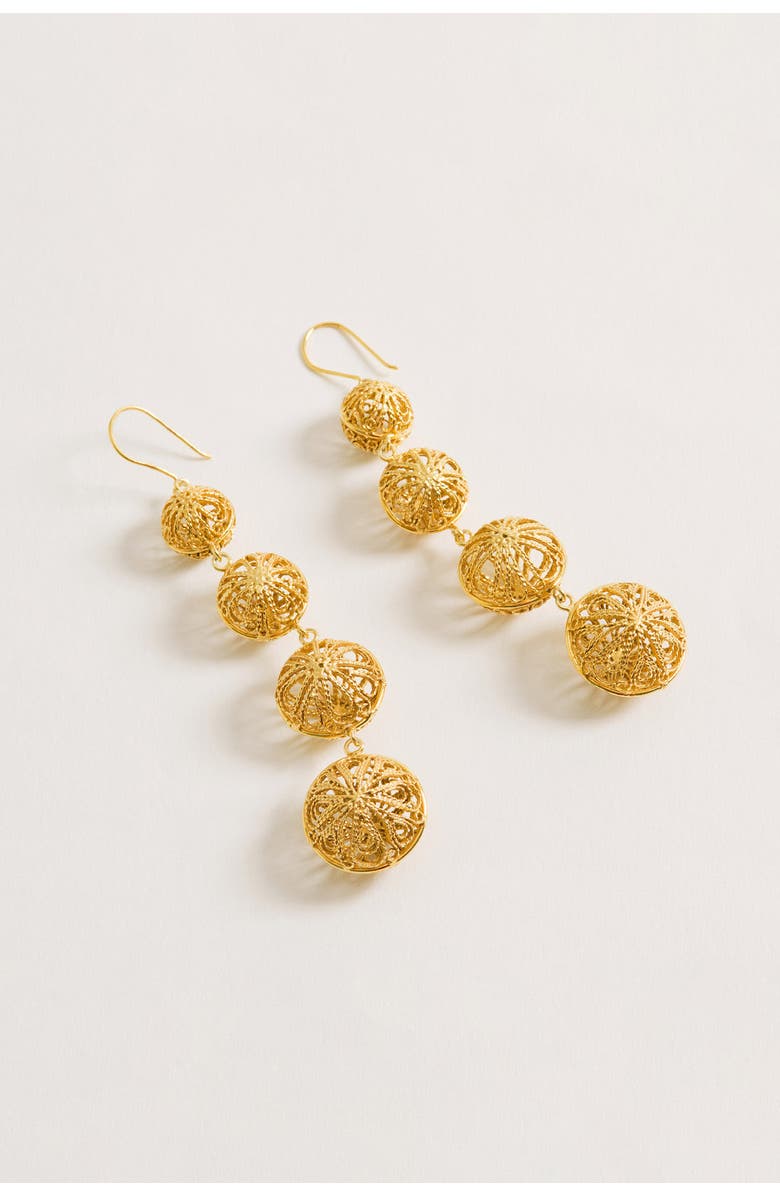 Freya Rose Turquoise Mountain Ava Earrings, Alternate, color, Gold