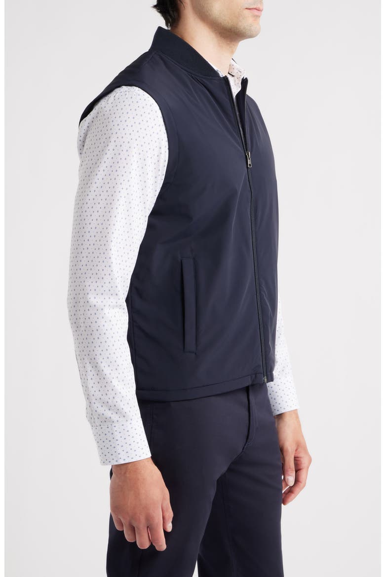 Water Resistant Stretch Nylon Vest, Alternate, color, NAVY