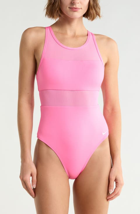 V-Back One-Piece Swimsuit