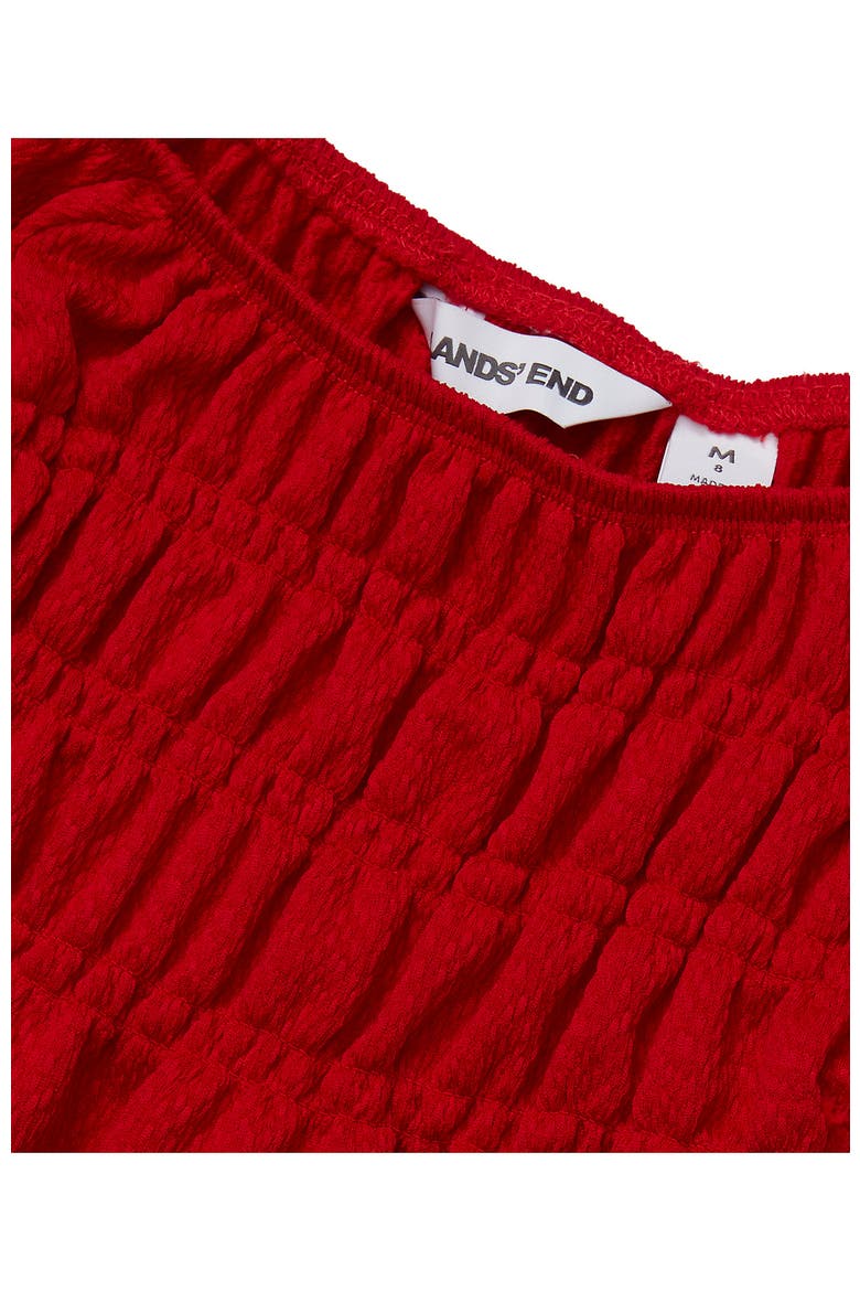 Girls Smocked Long Sleeve Knit Shirt, Alternate, color, Apple Red
