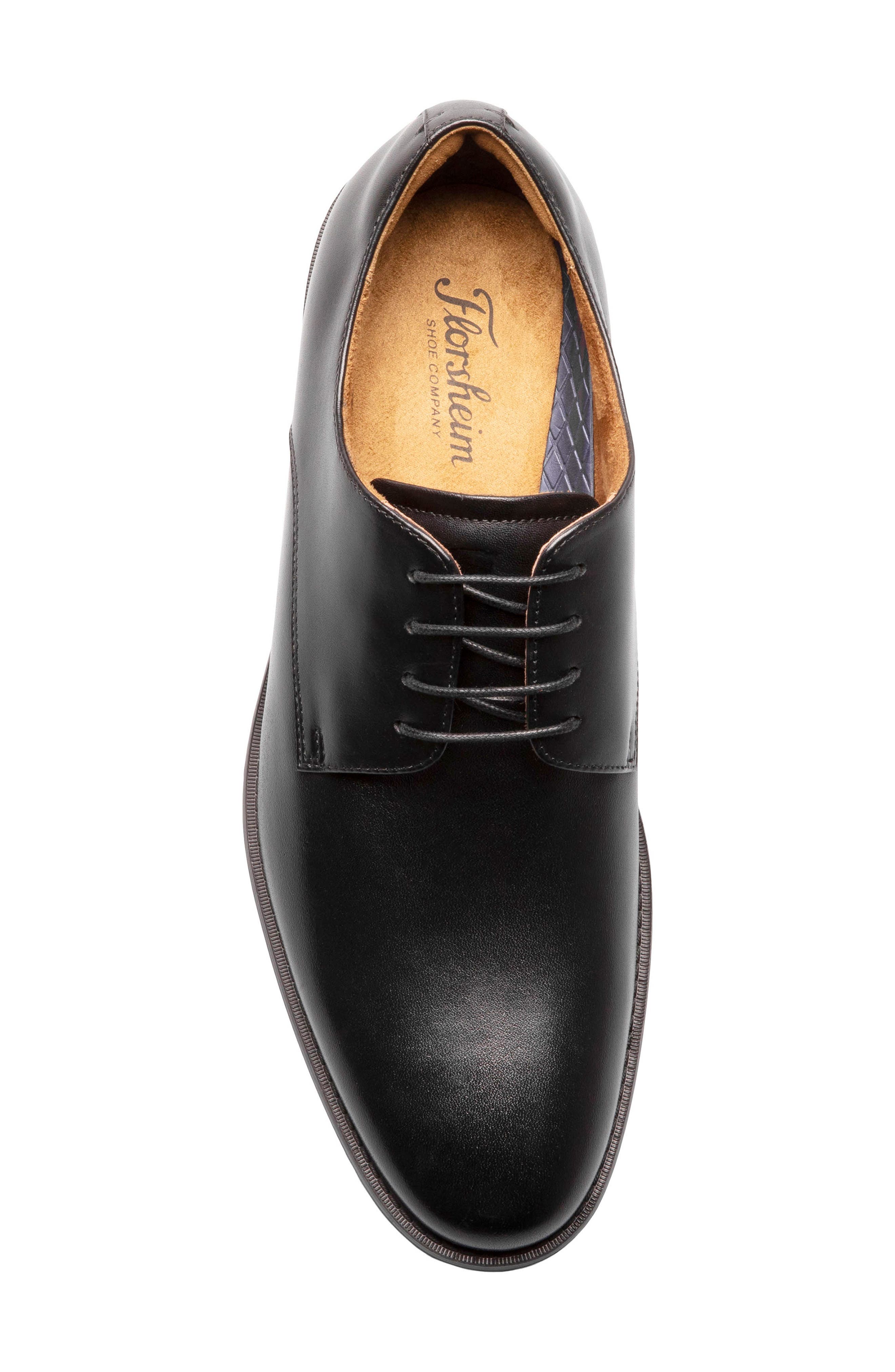 Florsheim Santucci Plain Toe Derby, Alternate, color, Black